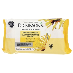 Dickinson Brands, Original гамамелис, освежающие очищающие салфетки, без отдушек, 25 шт.