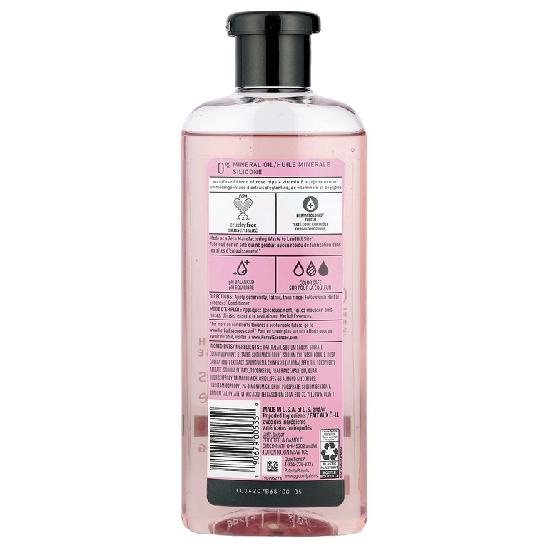 Herbal Essences, Smooth, Шампунь, шиповник, 13,5 жидких унций (400 мл)
