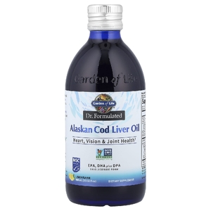 Garden of Life, Компания Dr. Formulated, жир печени аляскинской трески, лимон, 400 мл (13,52 жидк. Унции)
