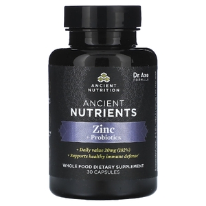 Ancient Nutrition, Цинк + пробиотики`` 30 капсул