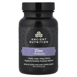 Ancient Nutrition, Цинк + пробиотики`` 30 капсул