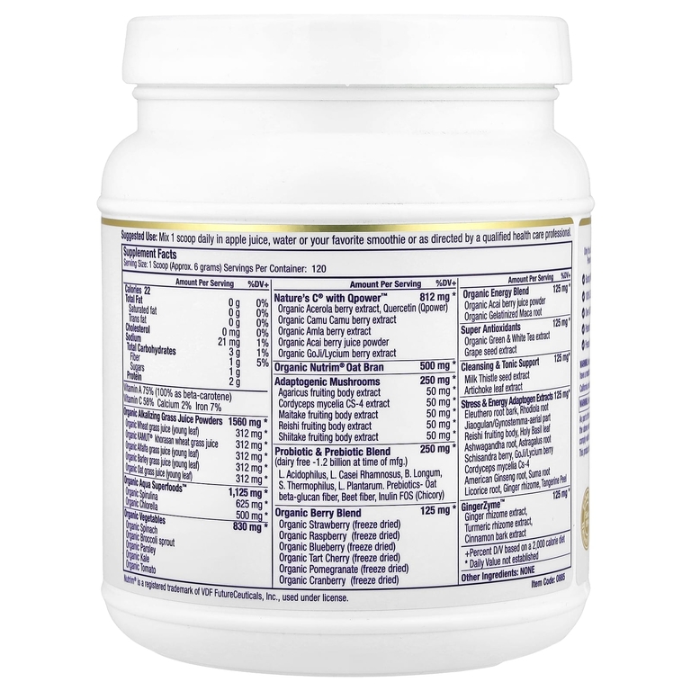 Paradise Herbs, ORAC Energy® Greens, зелень, оригинальная добавка с нейтральным вкусом, 728 г (25,6 унции)