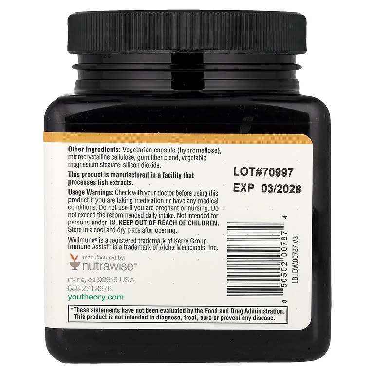 Youtheory, Immune + Daily Wellness, 60 вегетарианских капсул