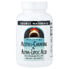 Source Naturals, ацетил-L-карнитин и альфа-липоевая кислота, 60 таблеток