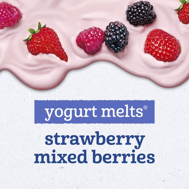 Gerber, Yogurt Melts®, для детей от 8 месяцев, ассорти из 4 шт. по 28 г (1 унция)