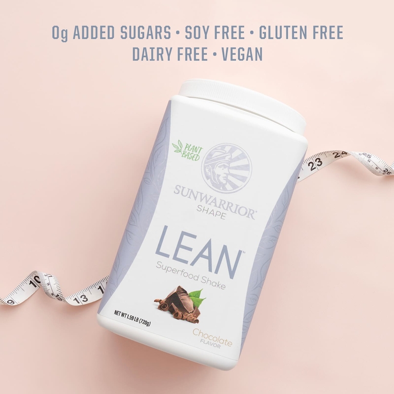 Sunwarrior, Shape, Lean™, коктейль с суперфудами, со вкусом шоколада, 720 г (1,59 фунта)