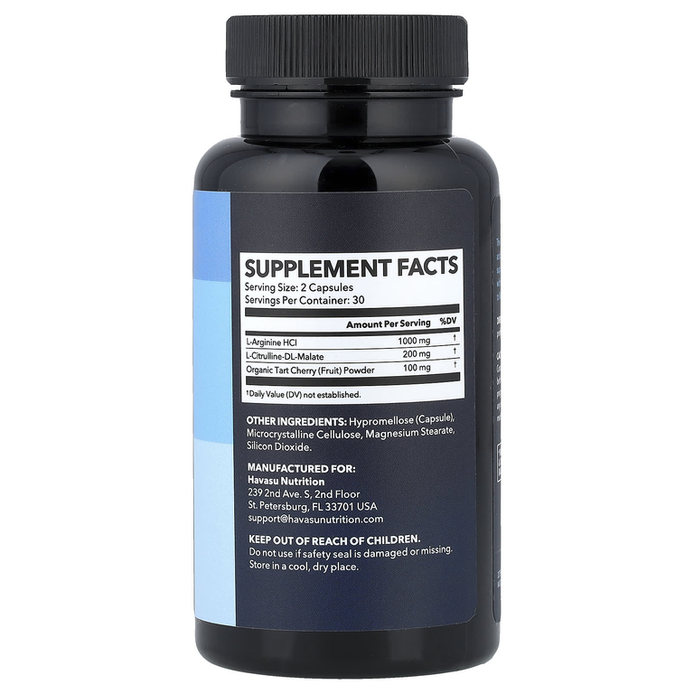 Havasu Nutrition, L-аргинин и цитруллин, 60 капсул