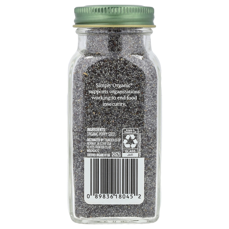 Simply Organic, Мак, 96 г (3,38 унции) (Товар снят с продажи) 