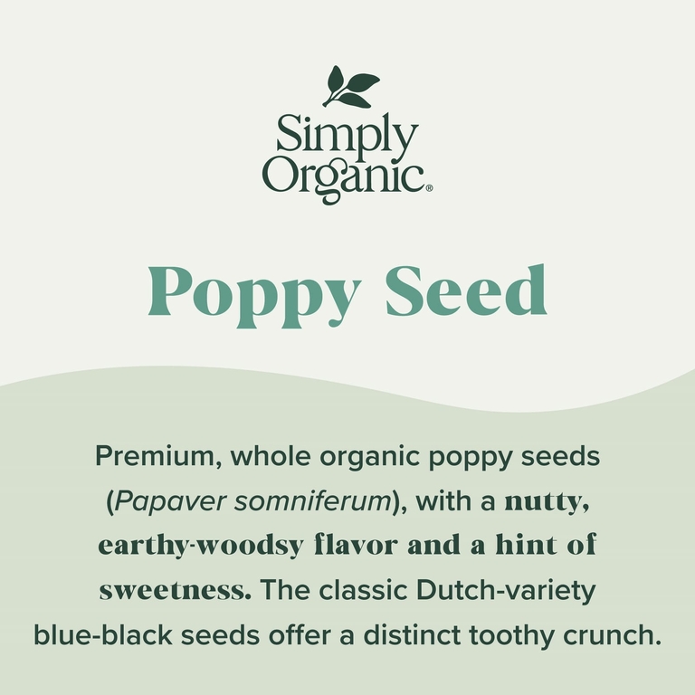 Simply Organic, Мак, 96 г (3,38 унции) (Товар снят с продажи) 