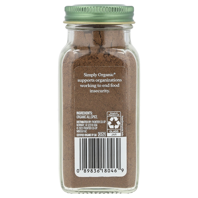 Simply Organic, Душистый перец, 73 г (2,57 унции)