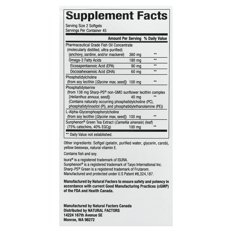 Natural Factors, RegenerLife®, Higher Thoughts™, 90 капсул