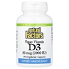 Natural Factors, Веганский витамин D3, 50 мкг (2000 МЕ), 90 вегетарианских капсул