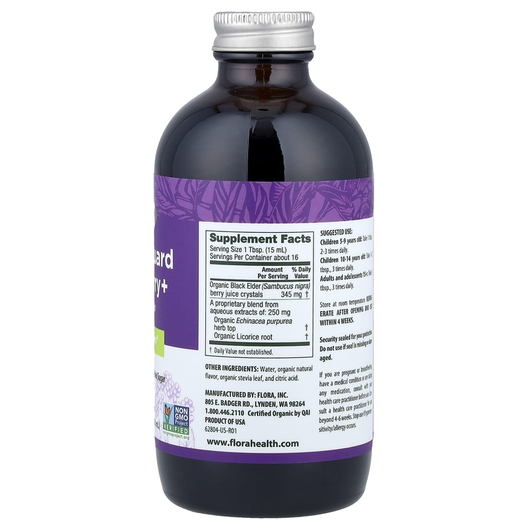 Flora, бузина + с эхинацеей Sambu Guard®, 250 мл (8,5 жидк. унции)