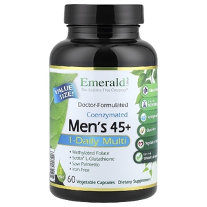Emerald Laboratories, мультивитамины для мужчин старше 45 лет, 1 раз в день, 60 растительных капсул