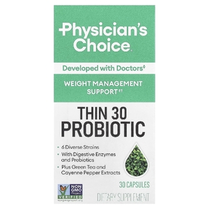 Physician's Choice, Thin 30, пробиотик, 30 капсул