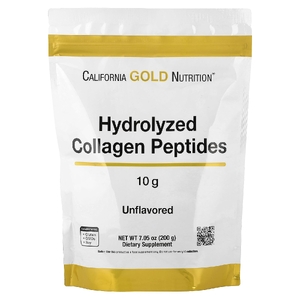California Gold Nutrition, пептиды гидролизованного коллагена типов I и III, без добавок, 200 г (7,05 унции)