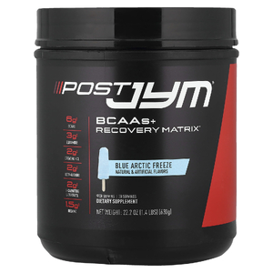 JYM Supplement Science, Post JYM®, аминокислоты с разветвленной цепью и матрица для восстановления, со вкусом голубого арктического холода, 630 г (1,4 фунта)