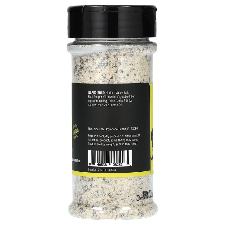 The Spice Lab, приправа с лимонным перцем, 190 г (6,7 унции) (Товар снят с продажи) 