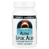 Source Naturals, Альфа-липоевая кислота, 100 мг, 120 таблеток