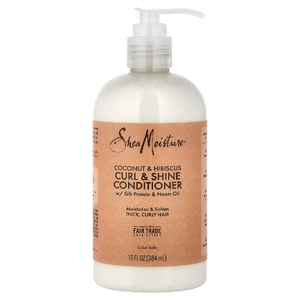 SheaMoisture, кондиционер для завивки и блеска, кокос и гибискус, 384 мл (13 жидких унций)