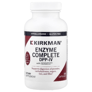 Kirkman Labs, ферментный комплекс DPP-IV с ISOGEST®, 180 капсул