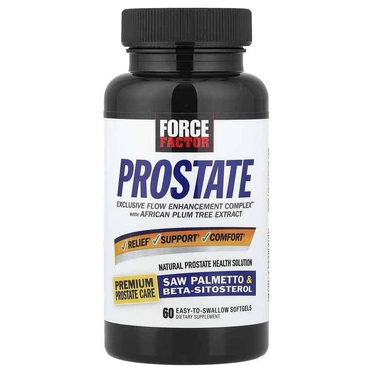 Force Factor, Prostate, натуральное средство для здоровья простаты, 60 удобных капсул