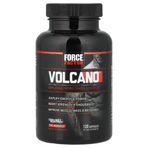 Force Factor, Volcano®, взрывной усилитель оксида азота, 120 капсул