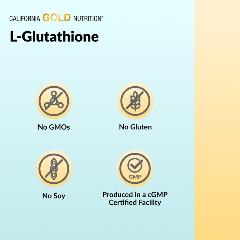 California Gold Nutrition, L-глутатион (восстановленный), 500 мг, 120 растительных капсул