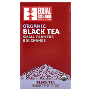 Equal Exchange, Органический черный чай, 20 чайных пакетиков, 40 г (1,41 унции) (Товар снят с продажи) 