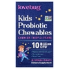 LoveBug Probiotics, Пробиотик для детей, от 4 лет, ягод, 30 жевательных таблеток