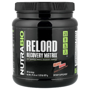 NutraBio, Reload Recovery Matrix, апельсин и манго, 829 г (1,83 фунта)