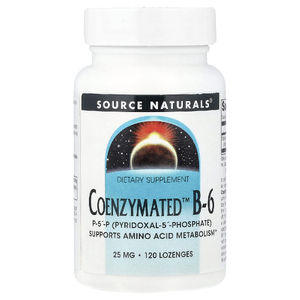 Source Naturals, витамин В6, 25 мг, 120 пастилок
