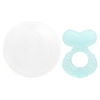 Nuby, Силиконовый прорезыватель для зубов, Teethe-eez, для детей от 3 месяцев, цвет морской волны, набор из 2 предметов (Товар снят с продажи) 