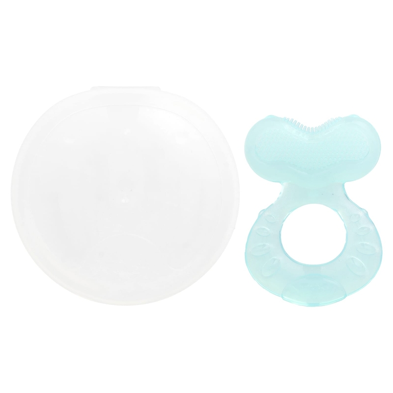 Nuby, Силиконовый прорезыватель для зубов, Teethe-eez, для детей от 3 месяцев, цвет морской волны, набор из 2 предметов (Товар снят с продажи) 