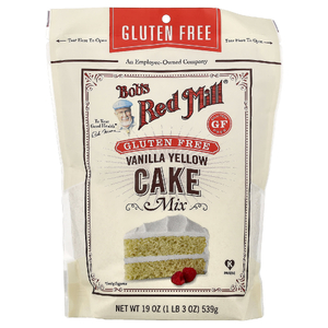 Bob's Red Mill, смесь для приготовления желтого торта с ванилью, без глютена, 539 г (19 унций)