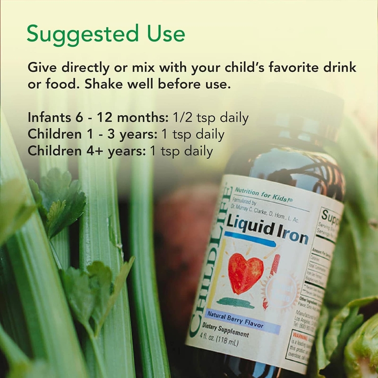 ChildLife Essentials, Liquid Iron, с натуральным ягодным вкусом, 118 мл (4 жидк. унции)
