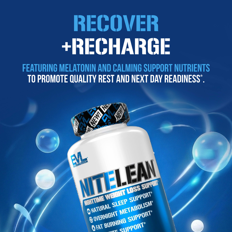 EVLution Nutrition, NiteLean®, добавка для снижения веса в ночное время, 30 растительных капсул