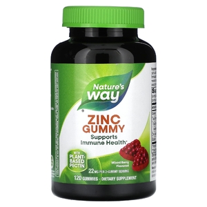 Nature's Way, жевательные таблетки с цинком, ягодный вкус, 120 жевательных таблеток (11 мг в 1 таблетке)