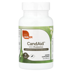 Zahler, CandAid™, с пробиотиками, 60 капсул (Товар снят с продажи) 