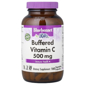 Bluebonnet Nutrition, буферизованный витамин C, 500 мг, 180 растительных капсул