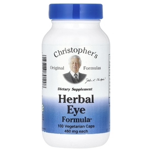 Christopher's Original Formulas, травяная формула для зрения, 100 вегетарианских капсул
