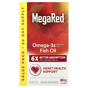 Schiff, MegaRed, омега-3 и рыбий жир, со вкусом ванили, 800 мг, 80 капсул