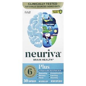 Schiff, Neuriva®  Здоровье мозга, а также витамины B6 и B12 и фолиевая кислота, 30 капсул