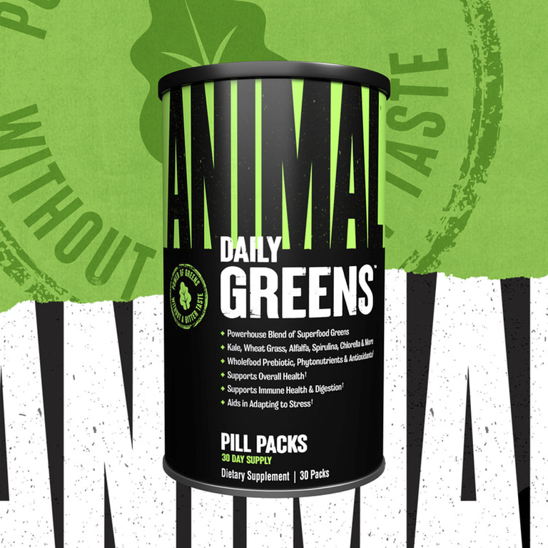 Animal, Daily Greens, таблетки в упаковке, 30 пакетиков