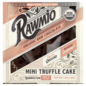 Rawmio, мини-пирожное с трюфелем из органического необработанного шоколада, 142 г (5 унций)