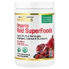 California Gold Nutrition, Superfoods, органические красные суперфуды с порошками из органических ягод асаи, органической голубики, органической клюквы и органического граната, ягодный вкус, 300 г (10,58 унции)