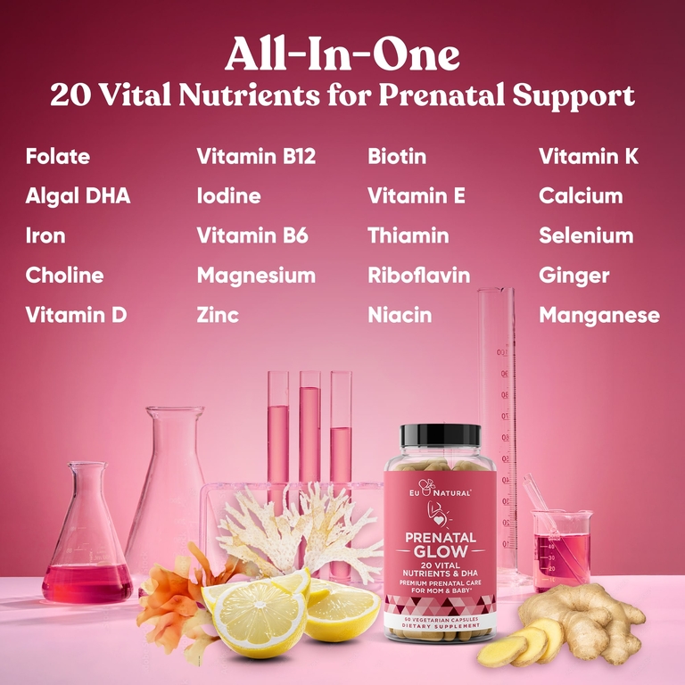 Eu Natural, Prenatal Glow, 60 вегетарианских капсул