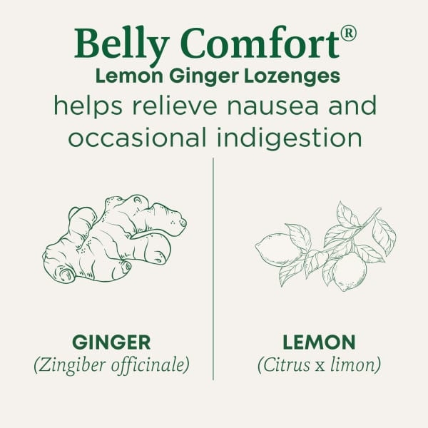 Traditional Medicinals, Organic Belly Comfort, лимон и имбирь, 30 леденцов в индивидуальной упаковке