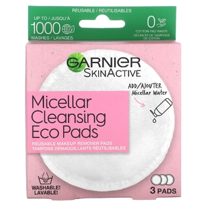 Garnier, SkinActive, очищающие мицеллярные диски, экологически чистые, 3 шт.