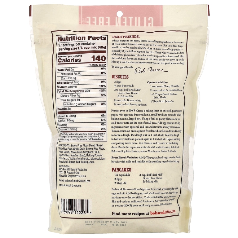 Bob's Red Mill, Смесь для печенья и выпечки, без глютена, 680 г (24 унции)